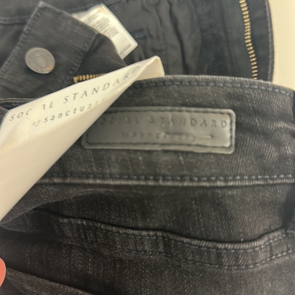 Social Standard Gravel Color High Rise Slim Straight 8/29 Jeans - Picture 10 of 10